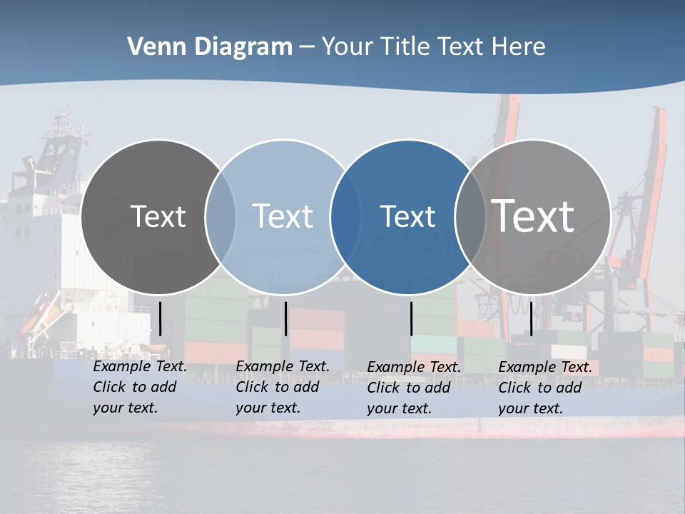 Sea Ship Business PowerPoint Template