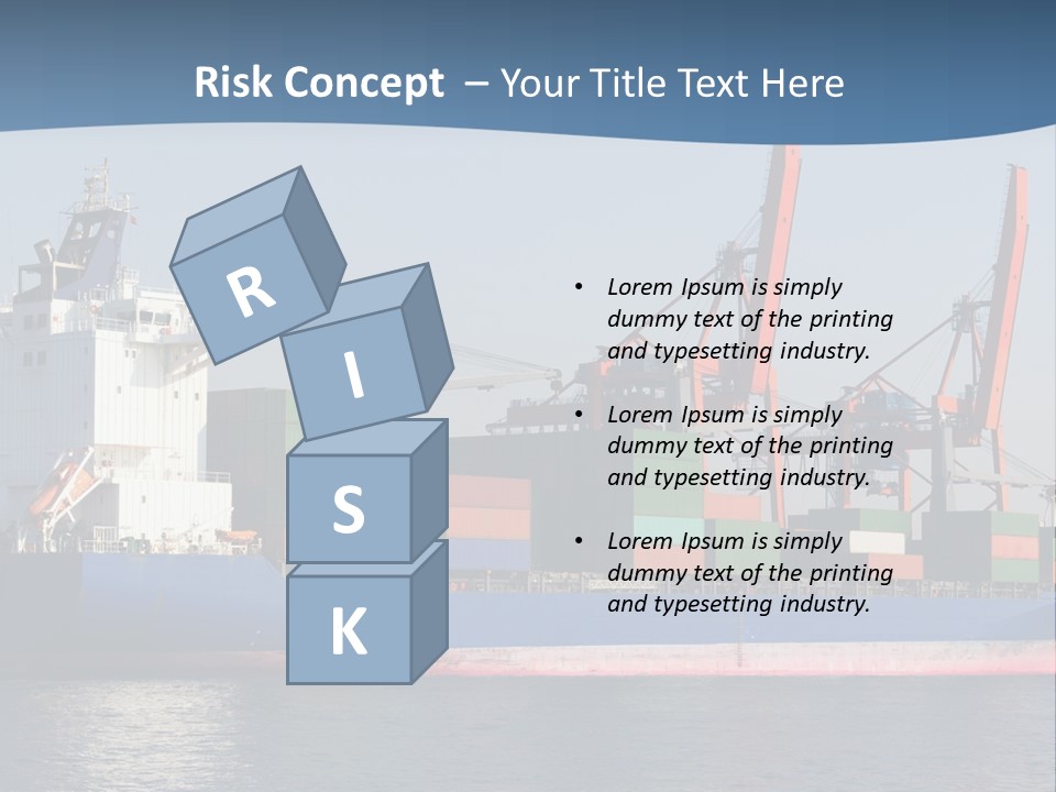 Sea Ship Business PowerPoint Template