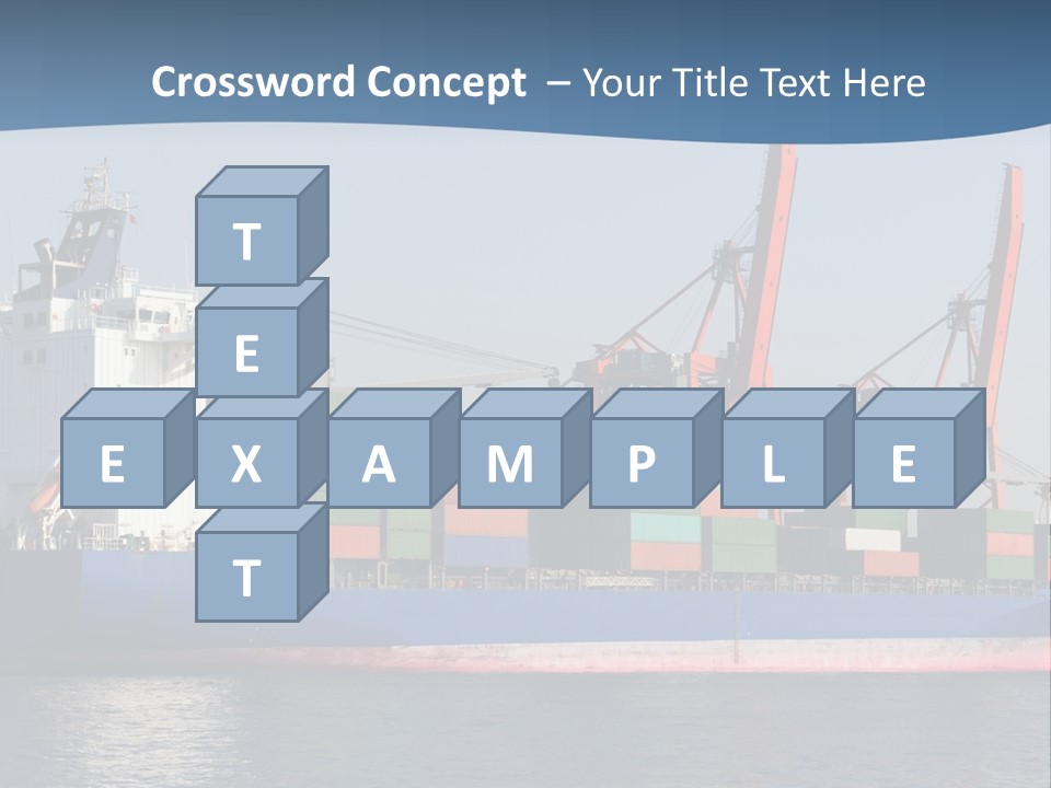 Sea Ship Business PowerPoint Template