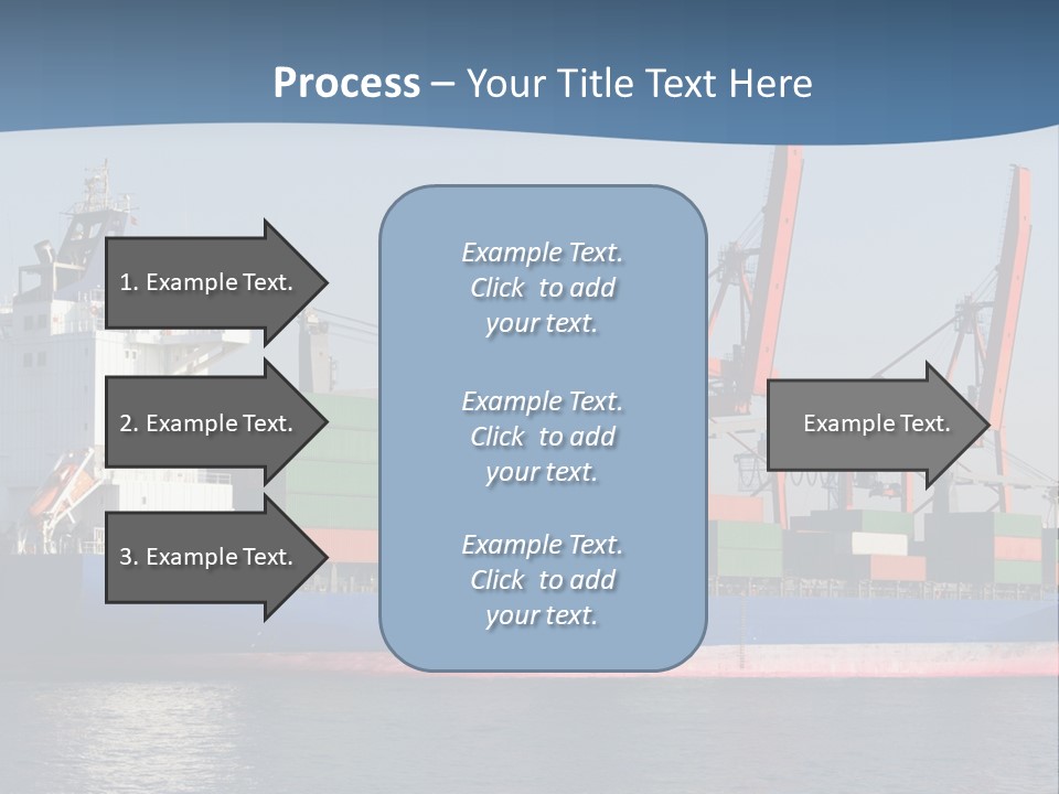 Sea Ship Business PowerPoint Template