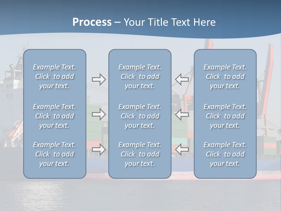 Sea Ship Business PowerPoint Template