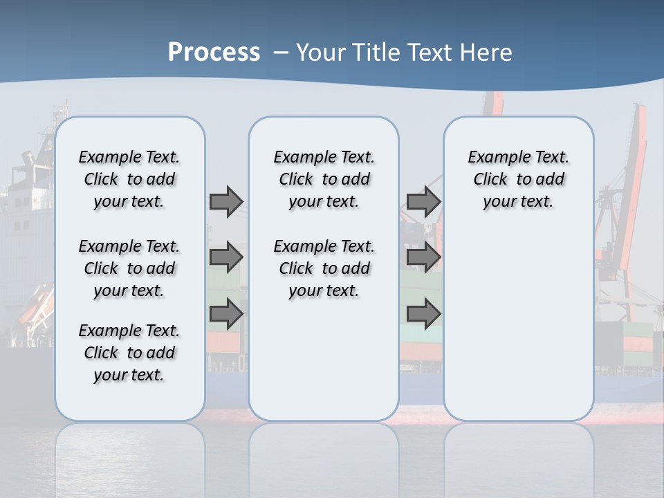 Sea Ship Business PowerPoint Template