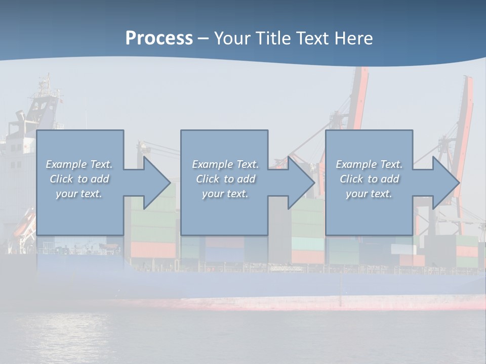 Sea Ship Business PowerPoint Template
