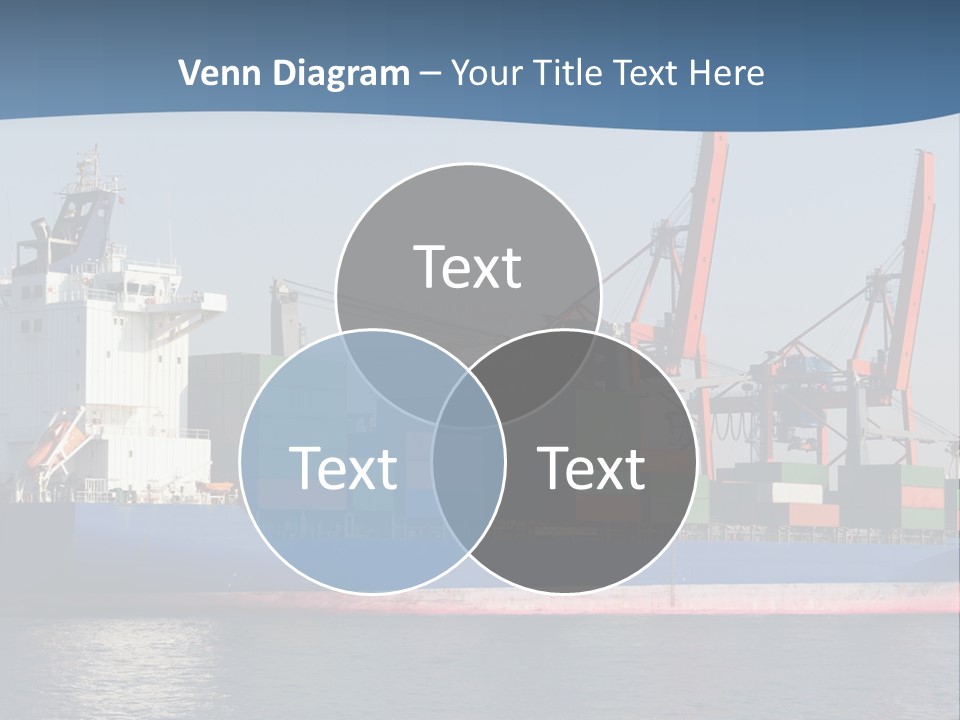 Sea Ship Business PowerPoint Template