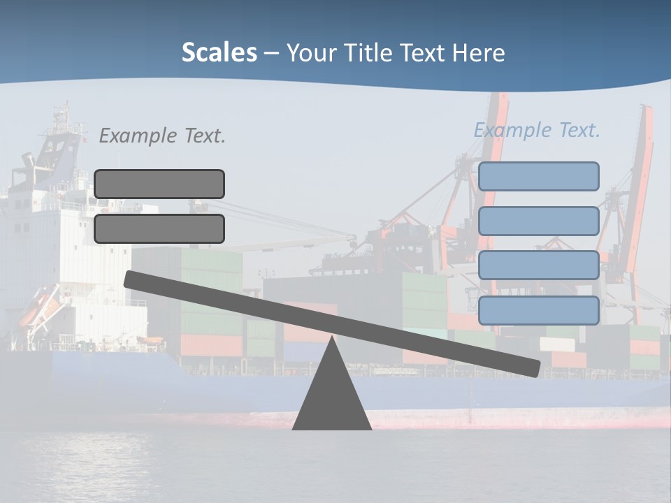 Sea Ship Business PowerPoint Template