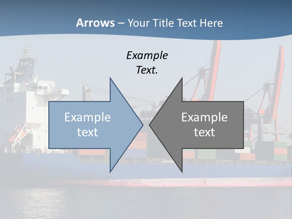 Sea Ship Business PowerPoint Template