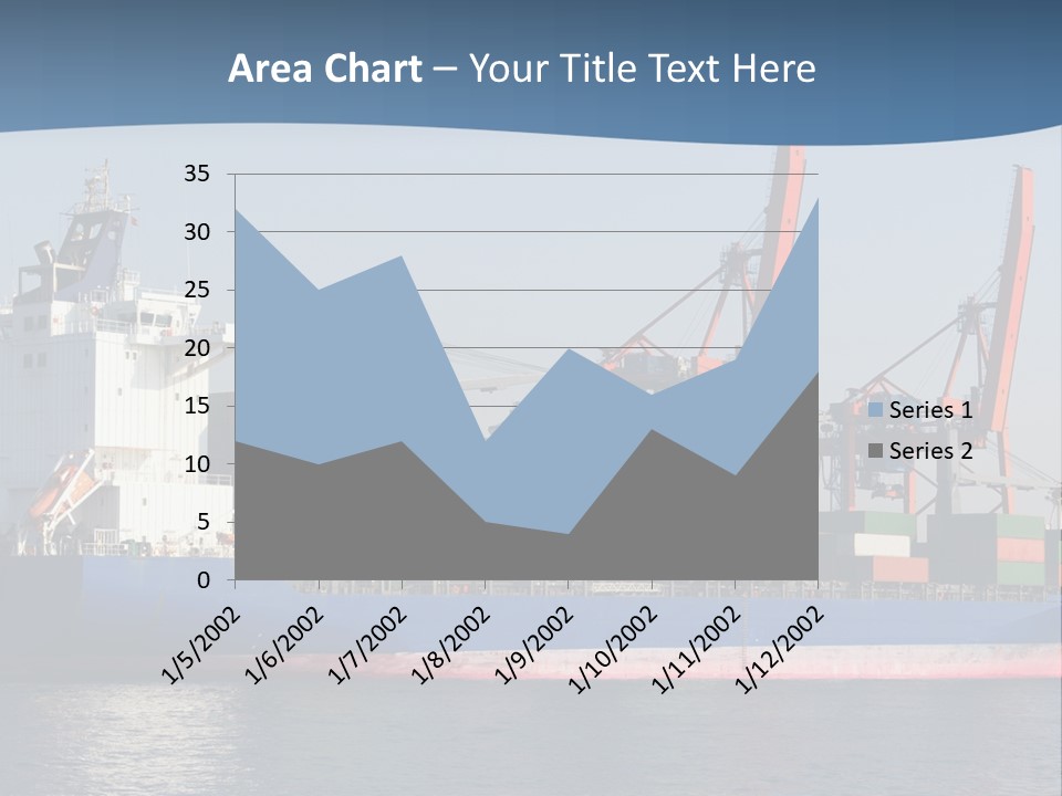 Sea Ship Business PowerPoint Template
