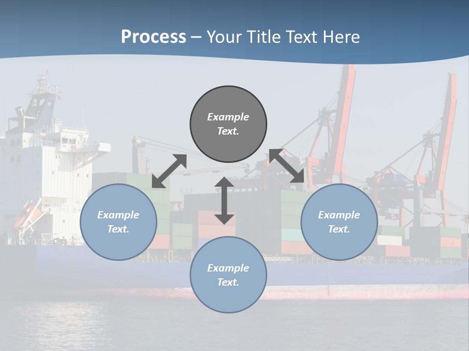 Sea Ship Business PowerPoint Template