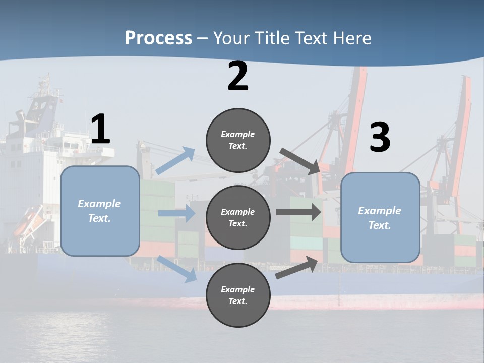 Sea Ship Business PowerPoint Template
