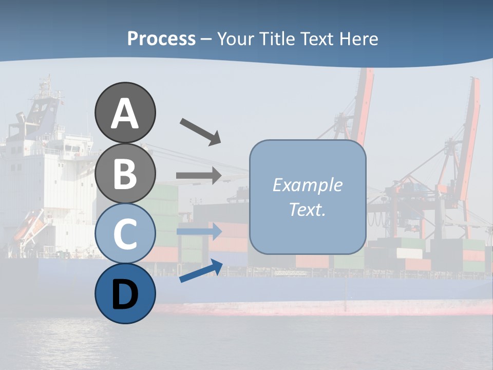 Sea Ship Business PowerPoint Template