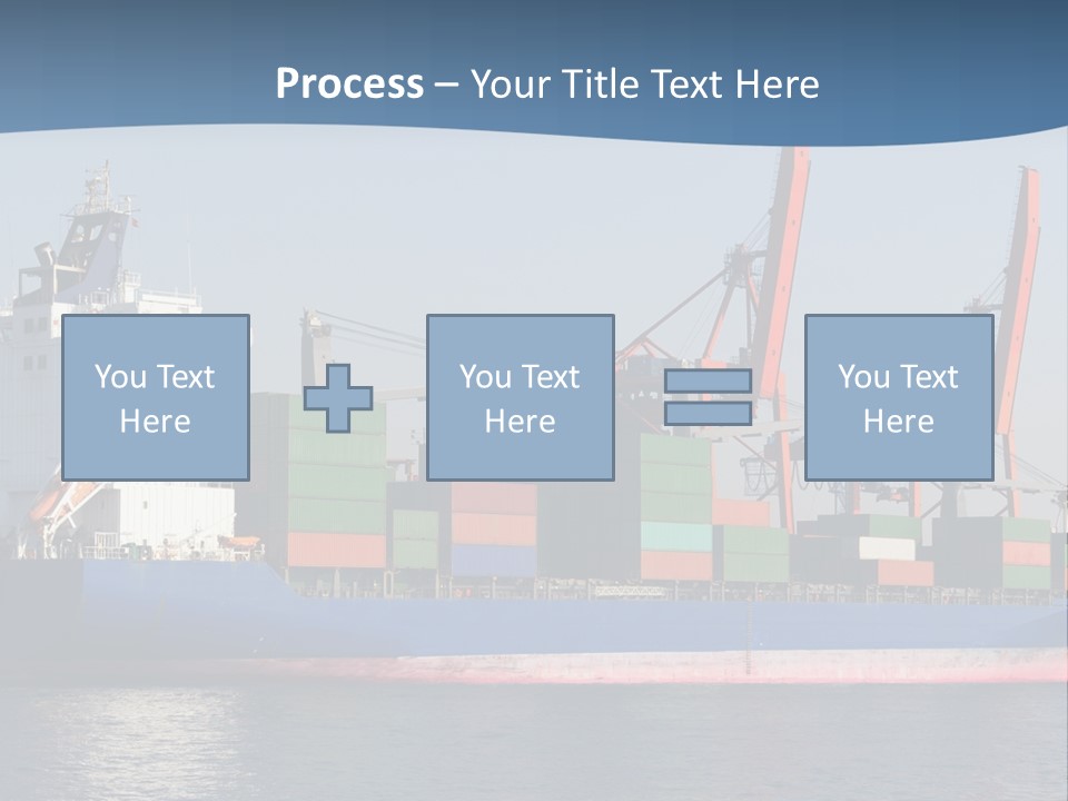 Sea Ship Business PowerPoint Template