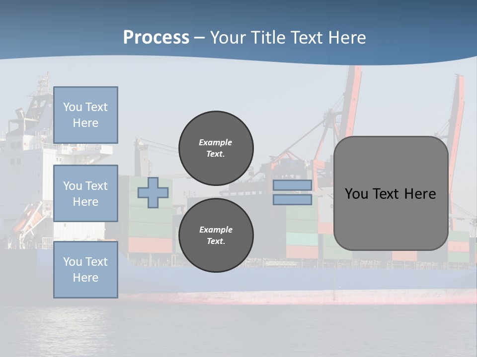 Sea Ship Business PowerPoint Template