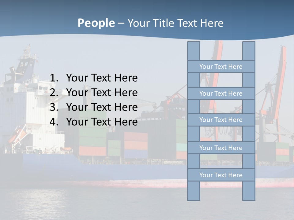 Sea Ship Business PowerPoint Template