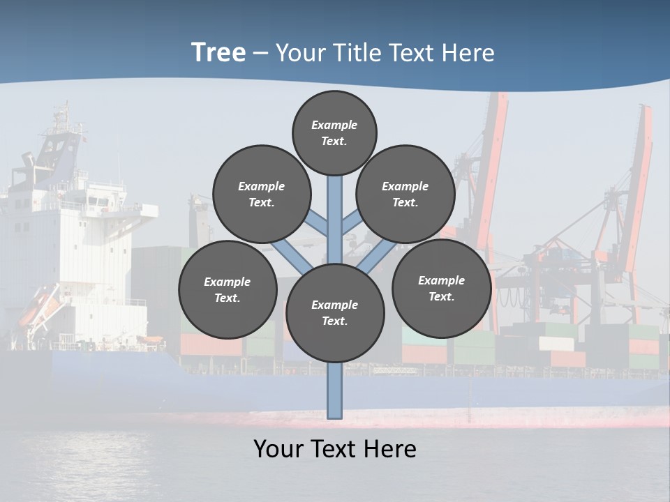 Sea Ship Business PowerPoint Template