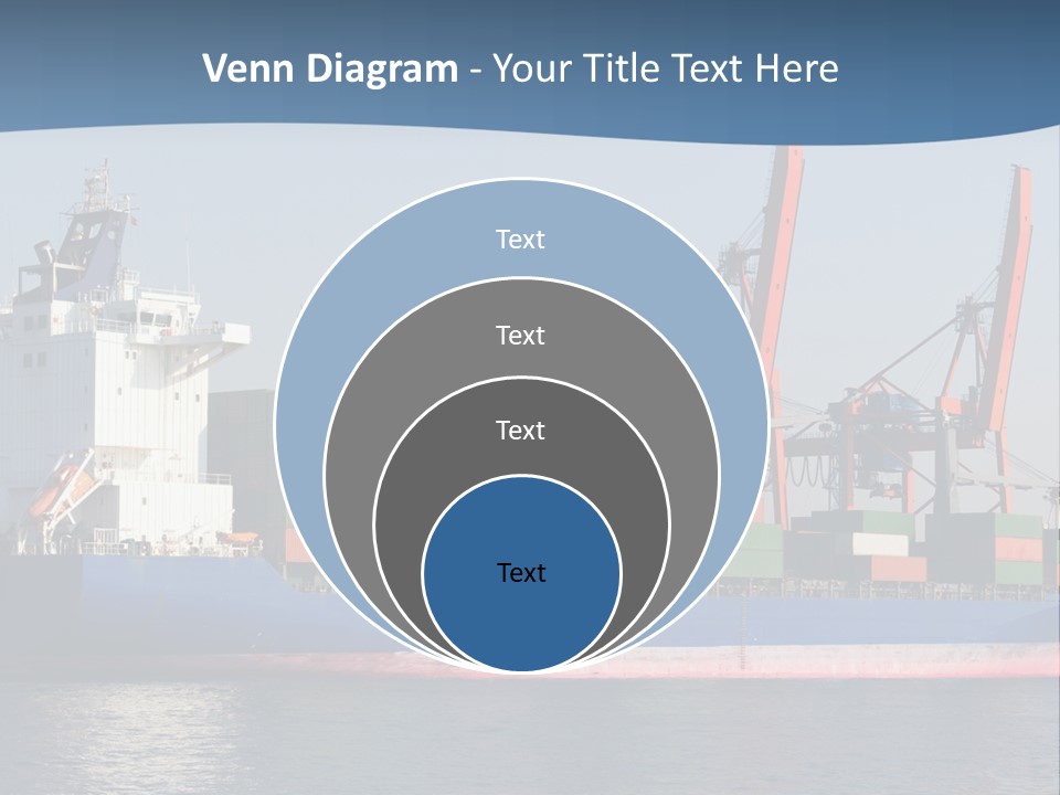 Sea Ship Business PowerPoint Template
