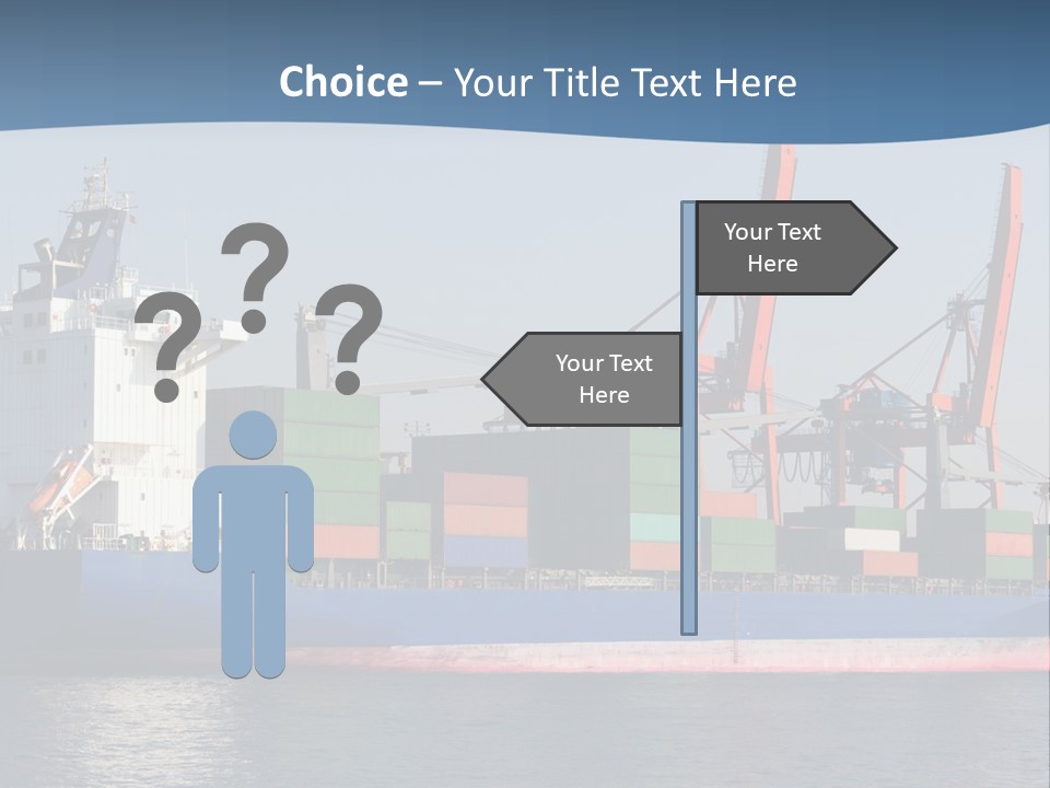 Sea Ship Business PowerPoint Template