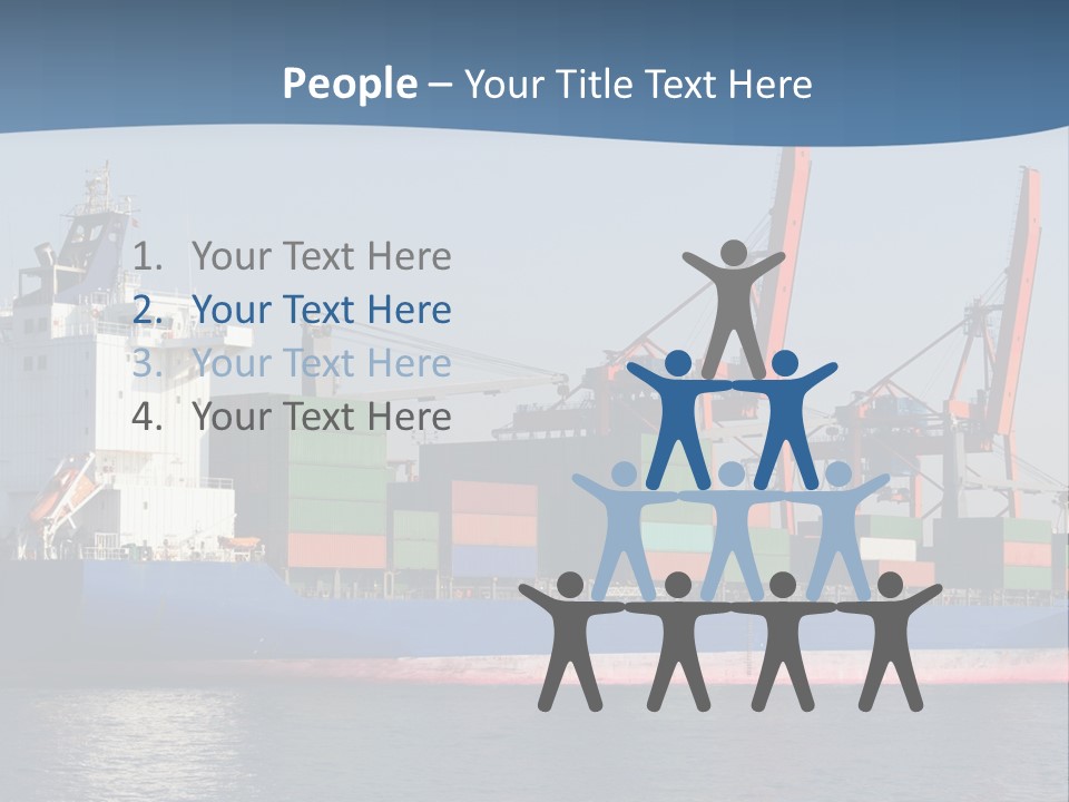 Sea Ship Business PowerPoint Template