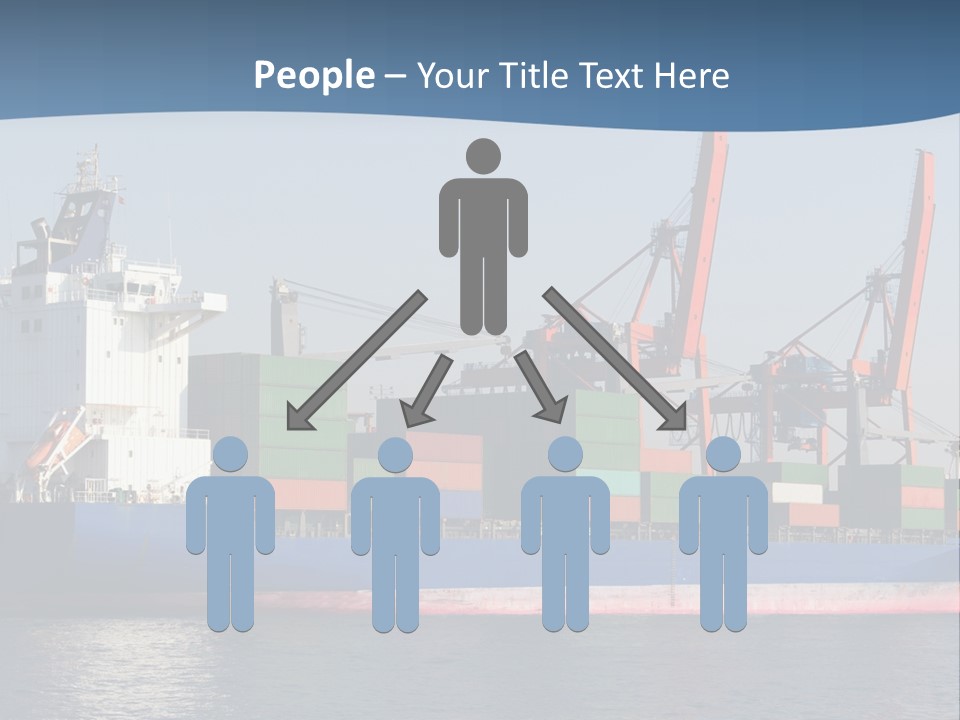 Sea Ship Business PowerPoint Template