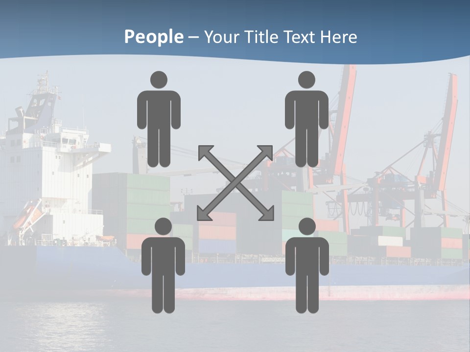 Sea Ship Business PowerPoint Template