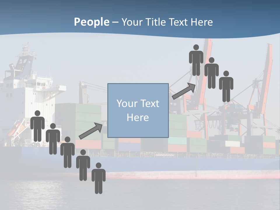 Sea Ship Business PowerPoint Template