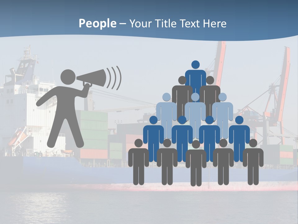 Sea Ship Business PowerPoint Template