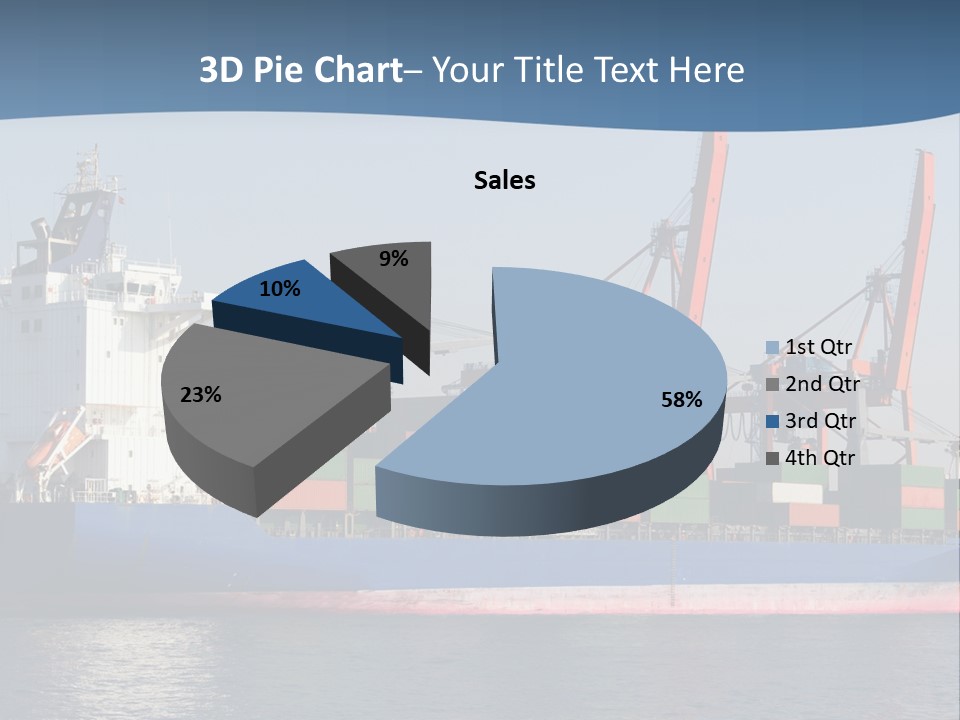 Sea Ship Business PowerPoint Template