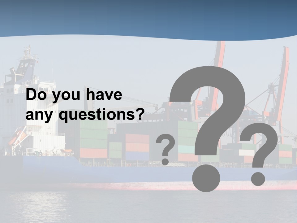 Sea Ship Business PowerPoint Template