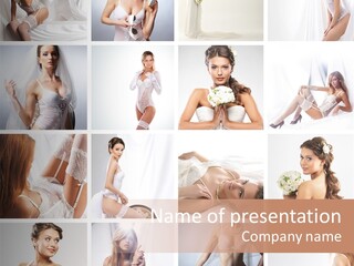 Dress Luxury Leg PowerPoint Template