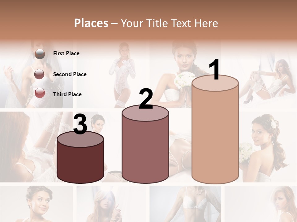 Dress Luxury Leg PowerPoint Template