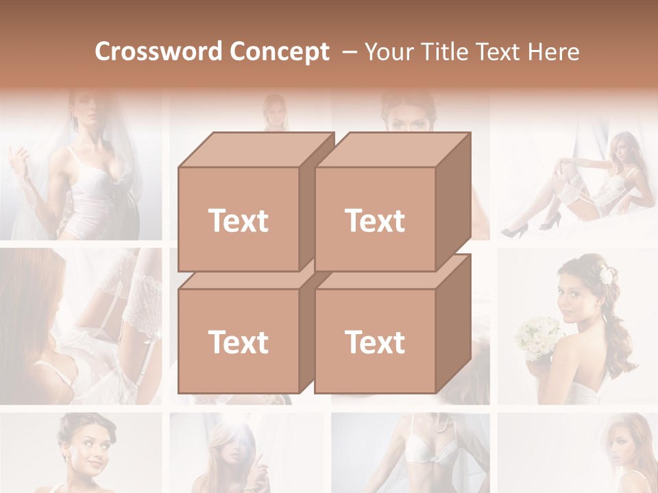 Dress Luxury Leg PowerPoint Template