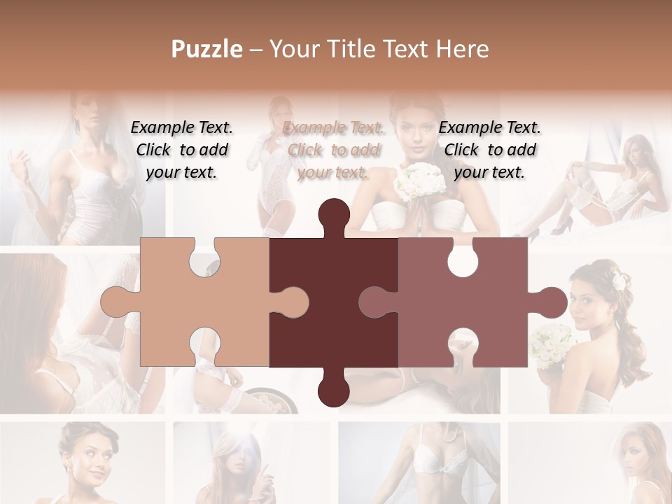 Dress Luxury Leg PowerPoint Template