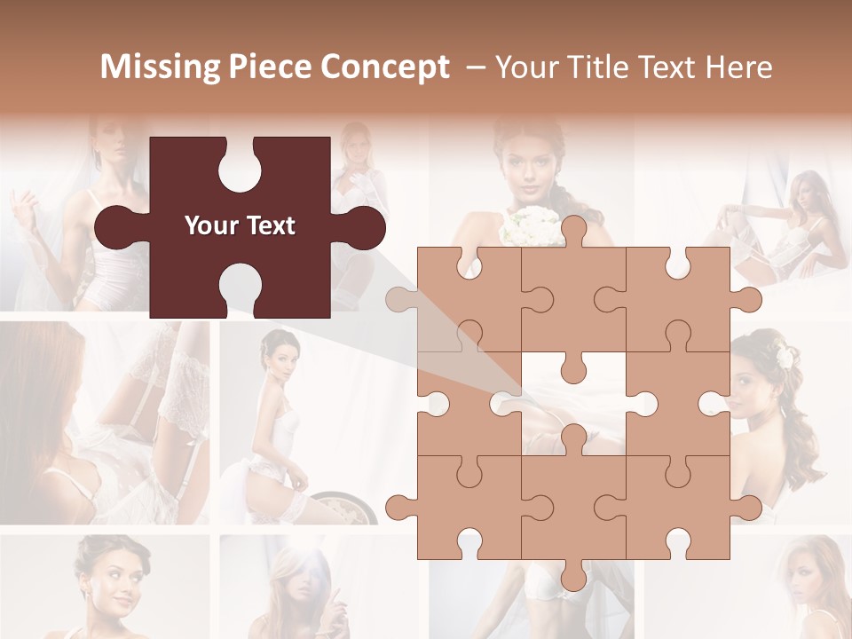 Dress Luxury Leg PowerPoint Template