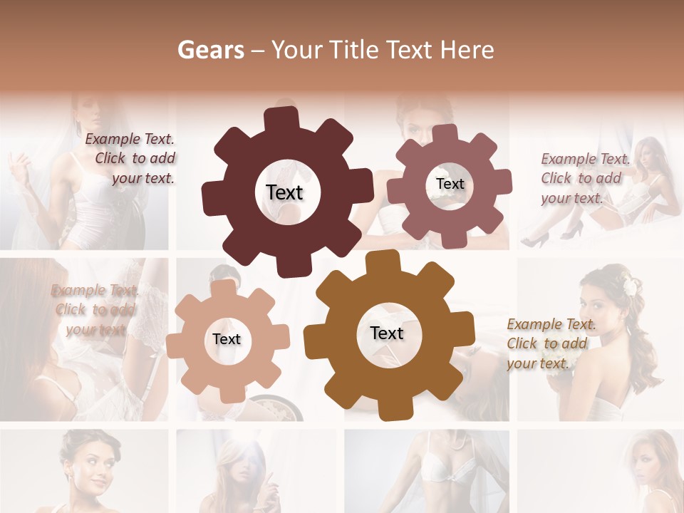 Dress Luxury Leg PowerPoint Template