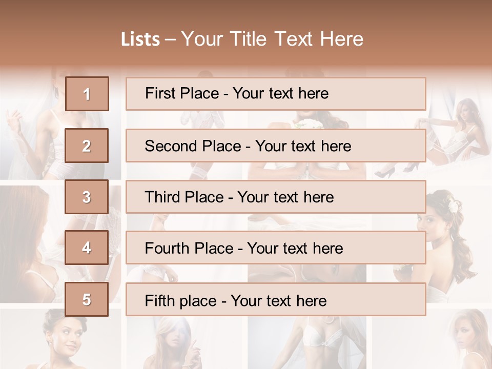 Dress Luxury Leg PowerPoint Template