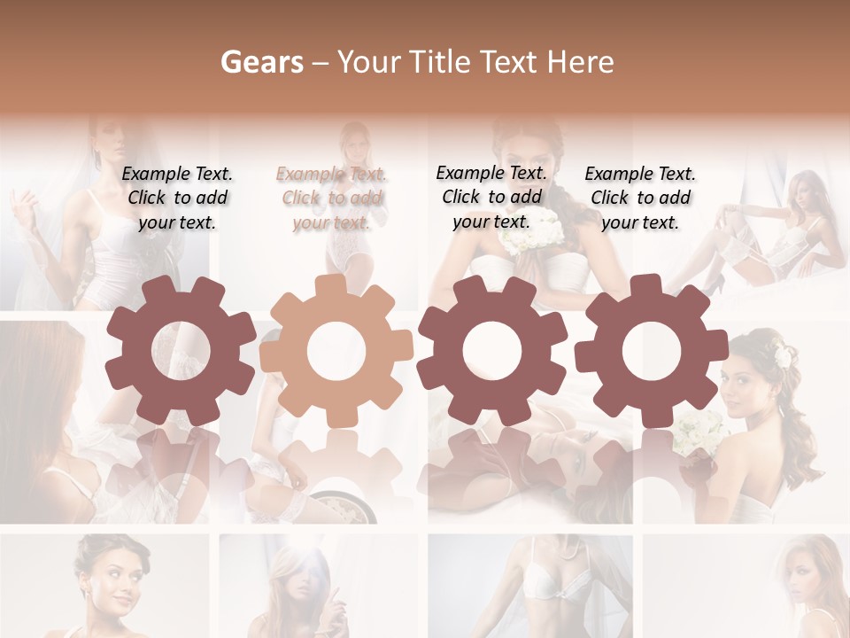 Dress Luxury Leg PowerPoint Template