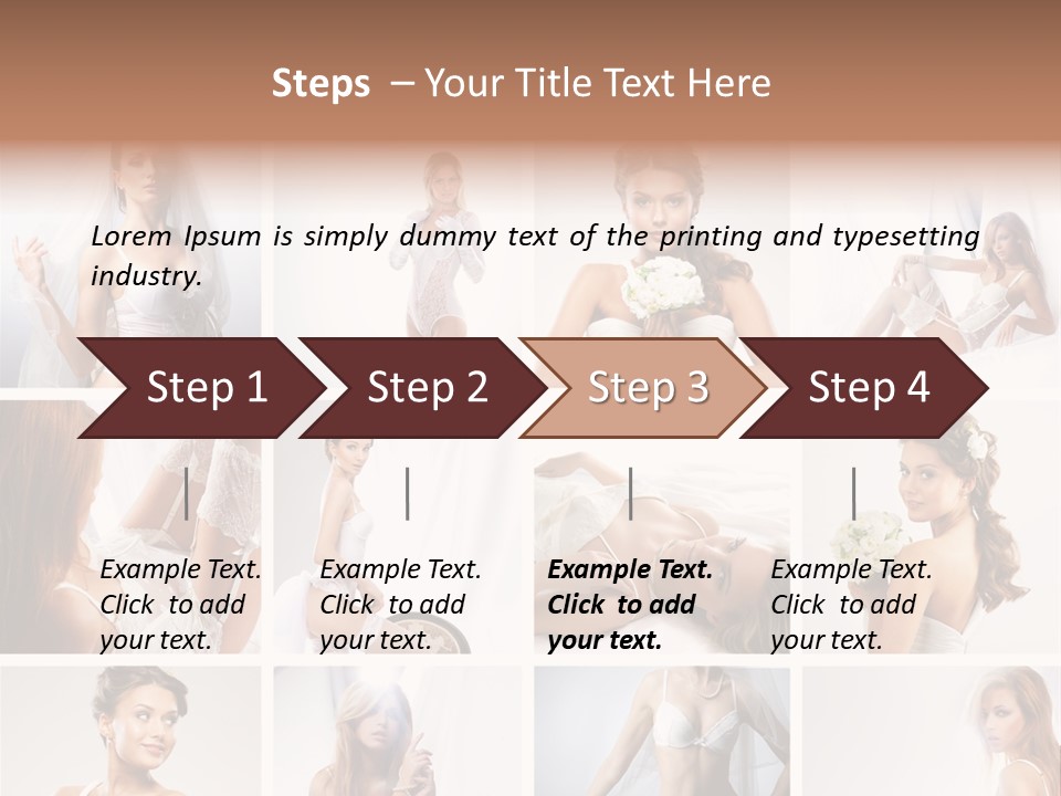 Dress Luxury Leg PowerPoint Template