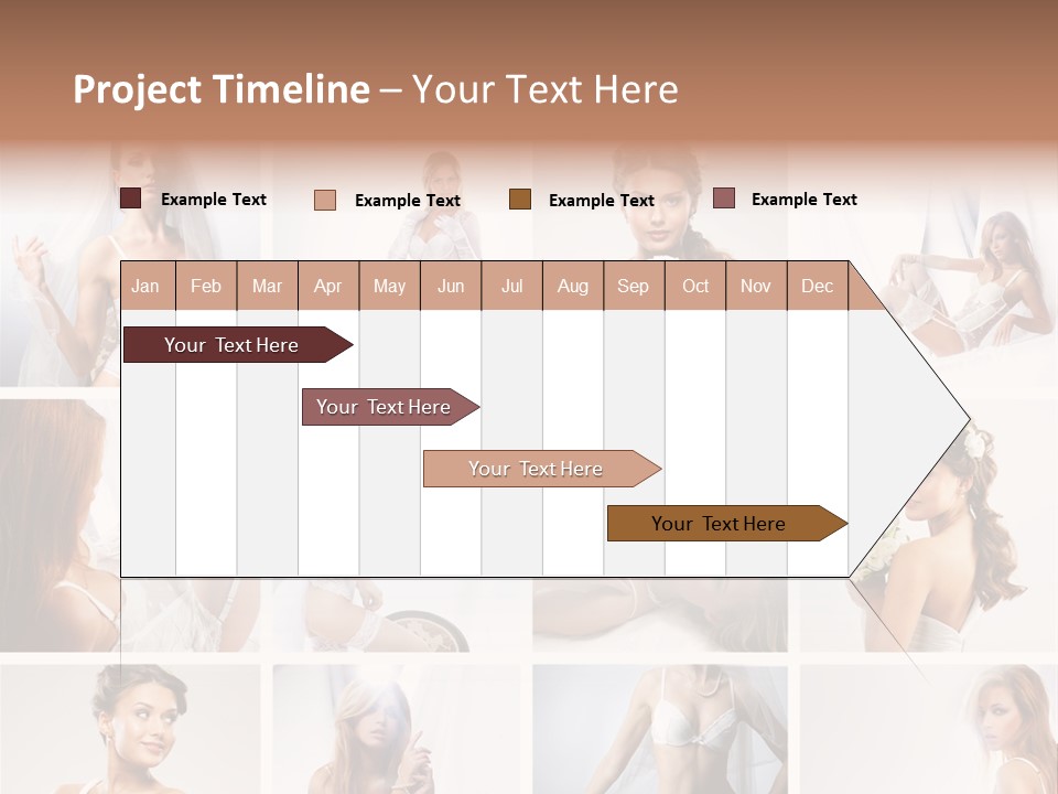Dress Luxury Leg PowerPoint Template