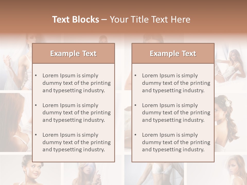 Dress Luxury Leg PowerPoint Template