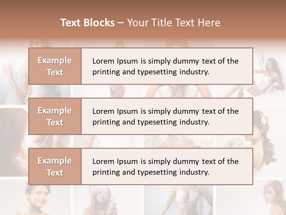 Dress Luxury Leg PowerPoint Template