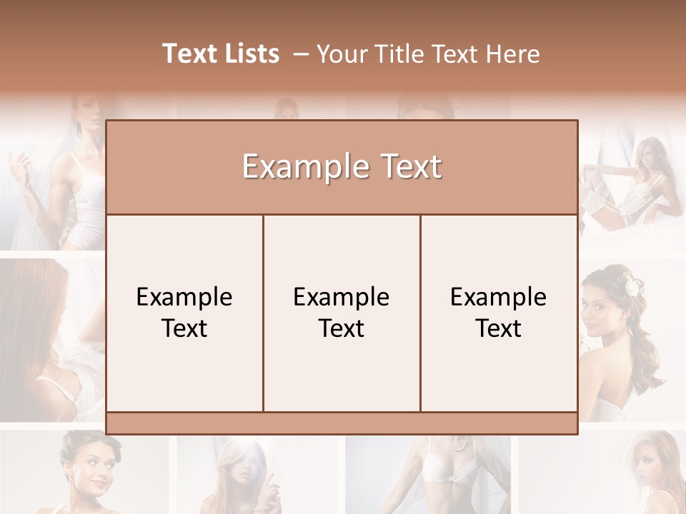 Dress Luxury Leg PowerPoint Template