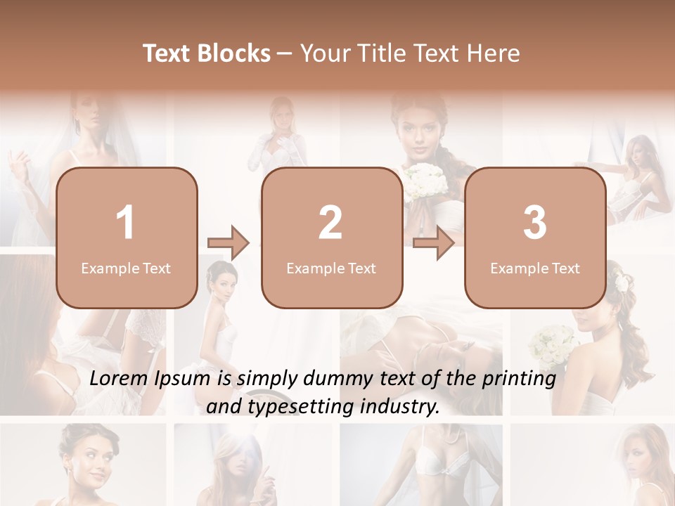 Dress Luxury Leg PowerPoint Template