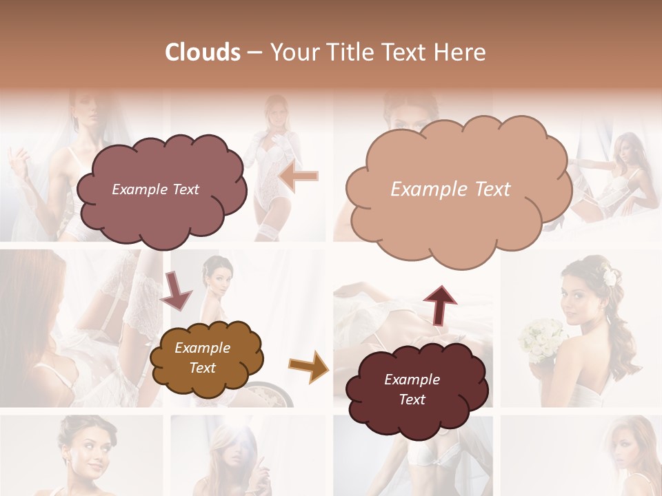 Dress Luxury Leg PowerPoint Template