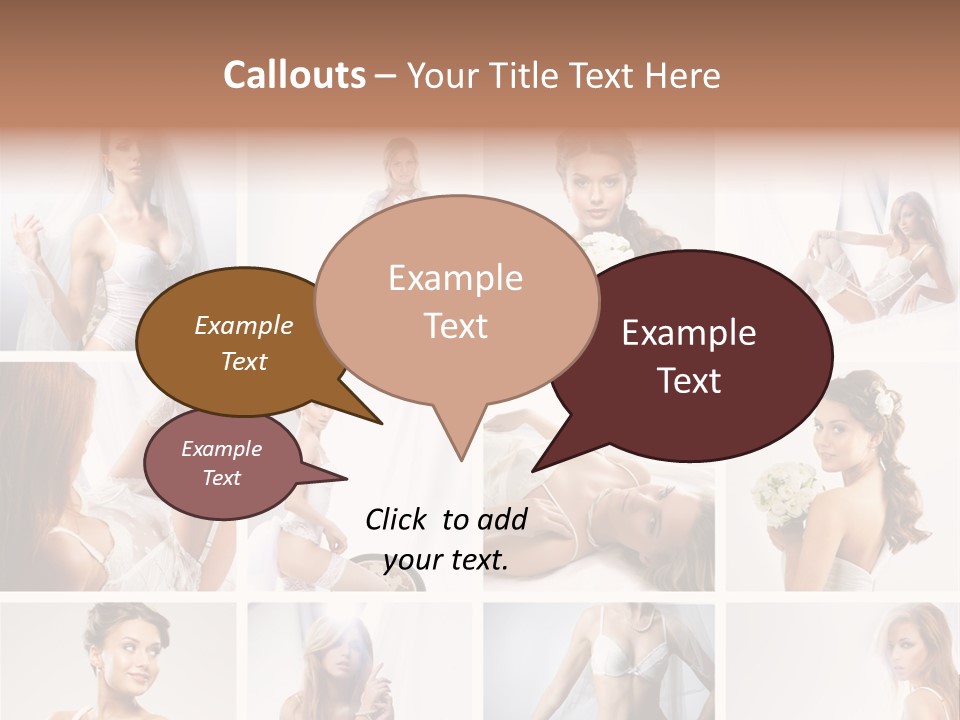 Dress Luxury Leg PowerPoint Template