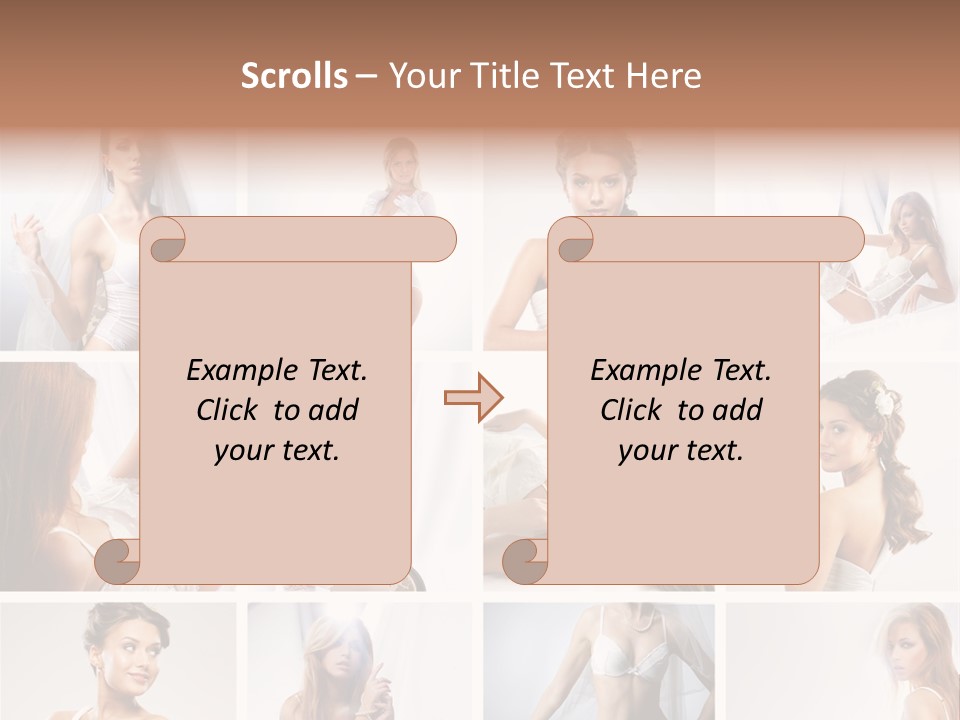 Dress Luxury Leg PowerPoint Template