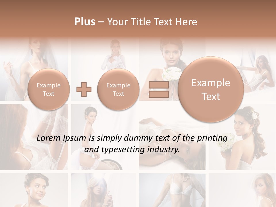 Dress Luxury Leg PowerPoint Template