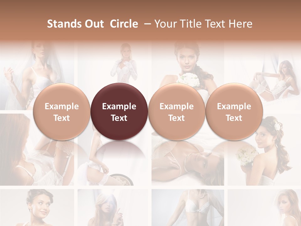 Dress Luxury Leg PowerPoint Template