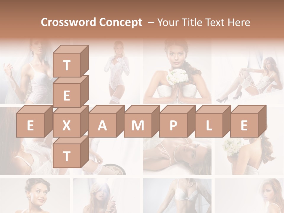 Dress Luxury Leg PowerPoint Template