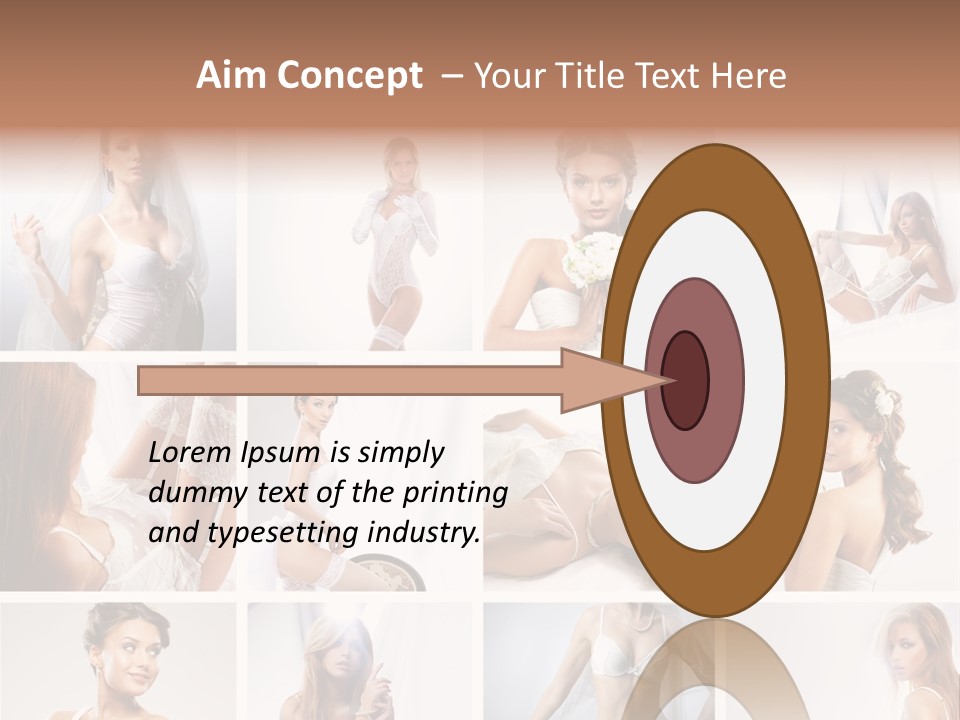 Dress Luxury Leg PowerPoint Template