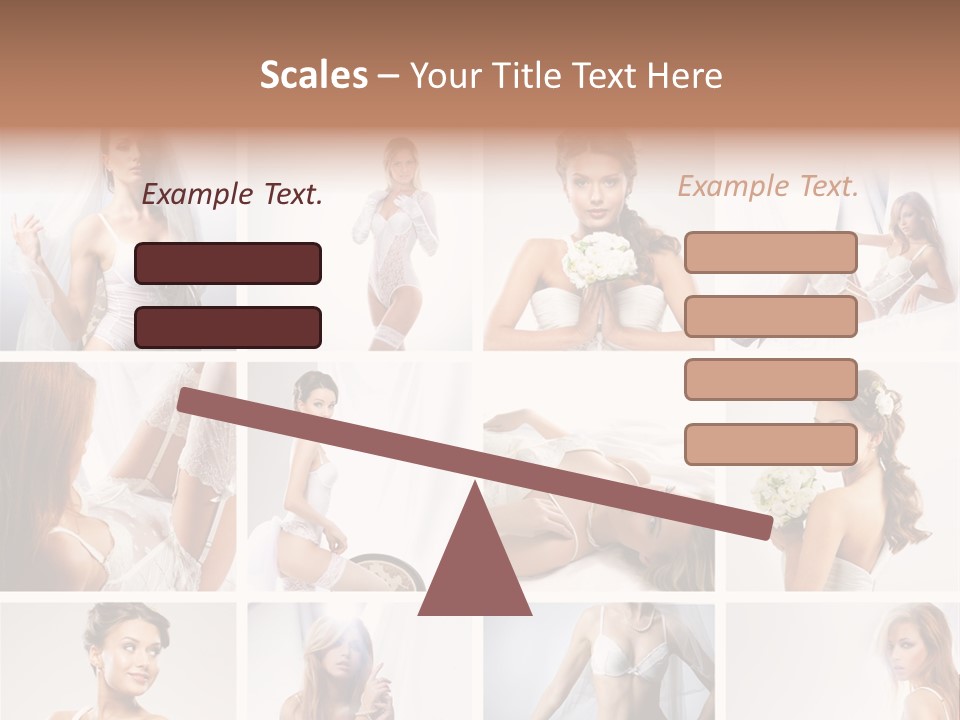 Dress Luxury Leg PowerPoint Template