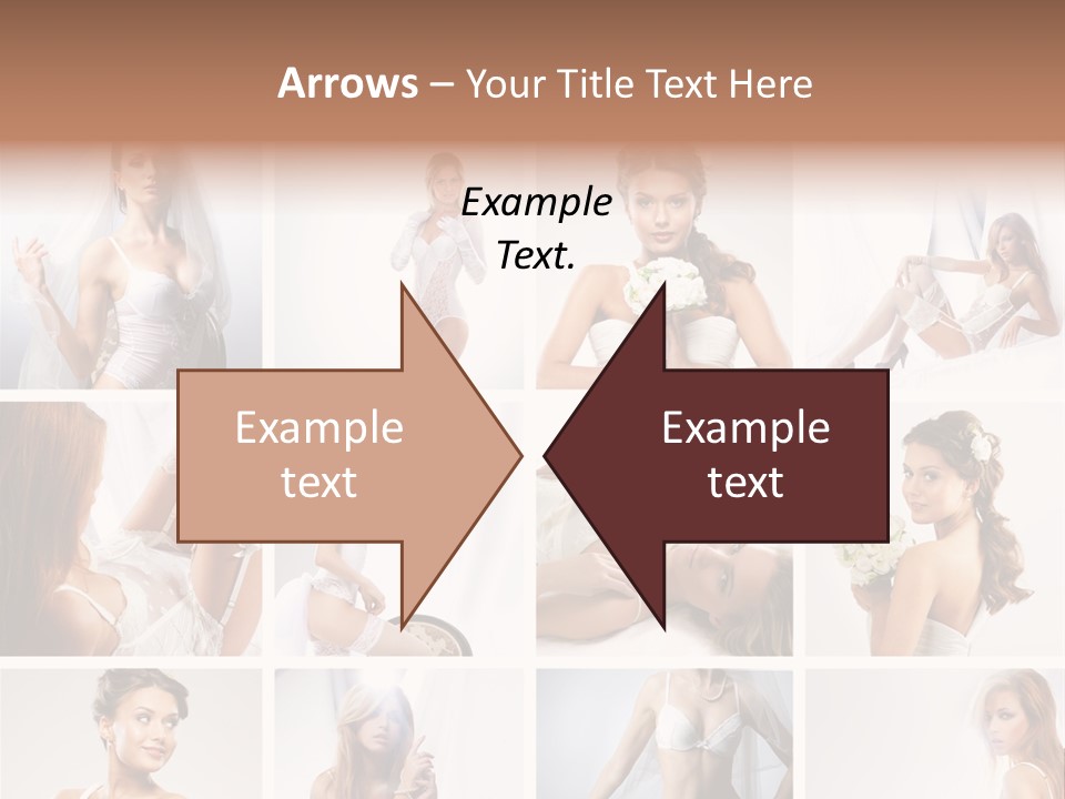 Dress Luxury Leg PowerPoint Template